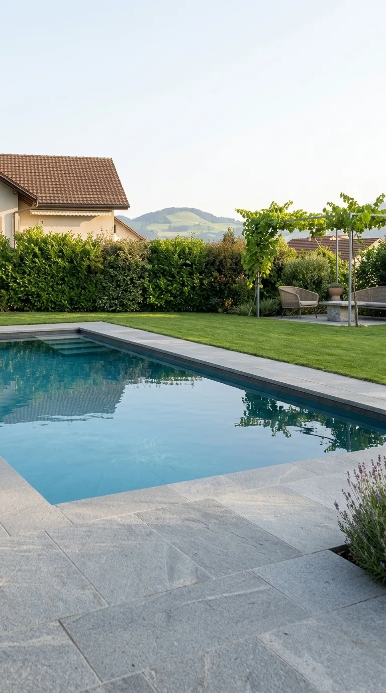 Gartenpools und kleinere Anlagen, KI-Symbolbild
